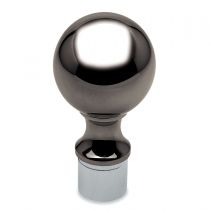 GFEC.033 Τάπα σωλήνα Ø 38.1mm, μπάλα χωνευτή, χρώμα μαύρο ανθρακί