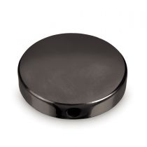 GFEC.077 Τάπα σωλήνα τελική, χρώμα μαύρο ανθρακί, γιά σωλήνα Ø 38.1mm