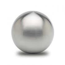 GFEC.106 Τάπα σωλήνα μπάλα βιδωτή, χρώμα ανοξείδωτο ατσάλι, Ø 20mm