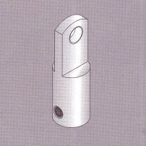 3.03 Βάση στήριξης Φ11x30mm, για συρμ/νο 3mm, αλουμ.ανοδ.