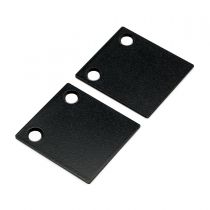 GFEC.012 Τάπα προφίλ αλουμινίου χρώμα μαύρο ανθρακί, για κρύσταλλο 8-10.76 mm
