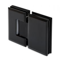 GFWD.023 Μεντεσές γυάλινης ανοιγόμενης πόρτας με μηχανισμό 8-10mm,μαύρο ανθρακί,γυαλί-γυαλί,180°,max800mm-40Kg
