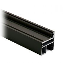 GFPR.200 Προφίλ γυάλινης πόρτας με κάσα αλουμίνιο, χρώμα μαύρο ανθρακί