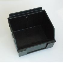 BX101-B Καλάθι αποθήκευσης 130x140x97mm μαύρο, πλαστικό, storbox