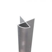 KP301-2 Προφίλ 3000mm τύπου Ω, για επιφάνειες 19mm, αλουμίνιο ανοδιωμένο